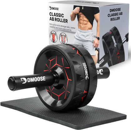 Ab Roller Wheel with Elbow Support & 2 Knee Pads - Abdominal Exercise Trainer for Core Strength Training - Ultimate
