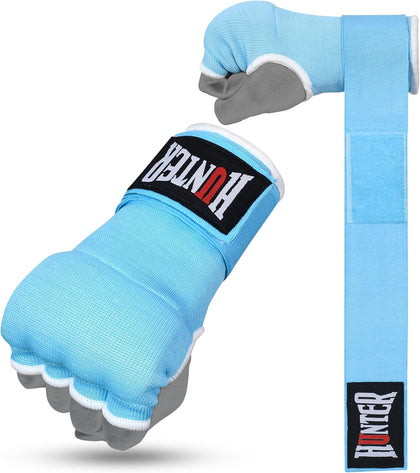Gel Boxing Hand Wraps for Men & Women, Quick Inner Gloves with Wrist Support for MMA, Muay Thai, Kickboxing & Martial