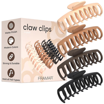 Extra Large Claw Clips For Thick Hair, Hair Claws Pack, Hairclips