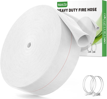 Backwash Hose 100 Ft, Fire Hose With Clam, 1-1/2" Pool Discharge Hose for Swimming Pool Drain, Sump Pool Discharge Hose