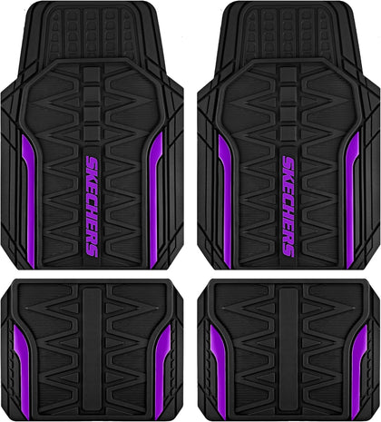 Car Floor Mats,Heavy Duty Rubber Car Mats Full Set,All Weather Floor Mats,Waterproof TrimTo Fit Universal Floor Liner