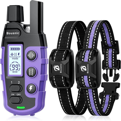Dog Shock Collar 2 Dogs (5-120Lbs) - 3300 ft Waterproof Training Collar for Dogs Large Medium Small with Rechargeable