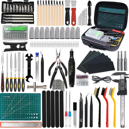 3D Printer Tool Kit, 202 Pcs 3D Printer Accessories Includes Deburring Tool, Removal Tools, Digital Caliper, Cutting