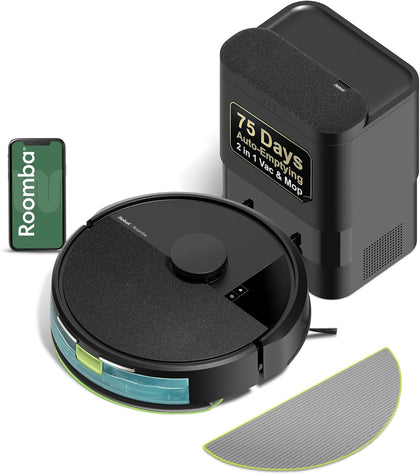 Roomba 105 Combo Robot Vacuum & Mop with AutoEmpty Dock - Self-Empties for 75 Days, Intense Power-Lifting Suction