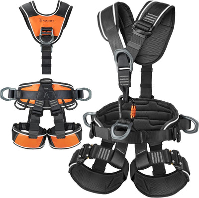 TRSMIMA Safety Harness Fall Protection - Roofing Full Body Climbing Harness | Men Tree Work Rock Climbing Chest