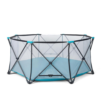 Safety My Play Deluxe Extra Large Baby Playpen & Portable Play Yard, Foldable 8-Panel Indoor Outdoor Playpen for