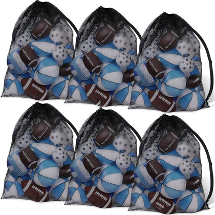 Extra Large Sports Ball Bag 30 x 40 Inches Mesh Soccer Basketball Bags Large Mesh Pouch with Adjustable Shoulder