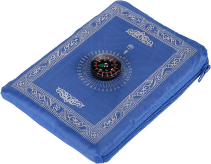 1 Pieces Portable Travel Prayer Mat with Compass, Waterproof Polyester Prayer Rug, Muslim Travel Prayer Mat, for