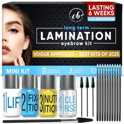At Home Brow Lamination Kit | Eyebrow Lamination Kit for DIY Use | Long-Lasting Brow Lift Results for Fuller, Defined