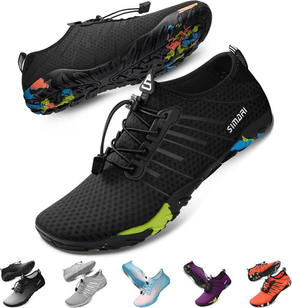 Water Shoes for Women Men - Barefoot Quick-Dry Aqua Socks | Lightweight Swim Shoes for Surfing, Swimming, Beach