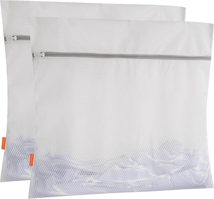 Diamond Mesh Laundry Bags 2 Pack (XX-Large, 24x24”) | Heavy Duty Mesh, Durable Zipper