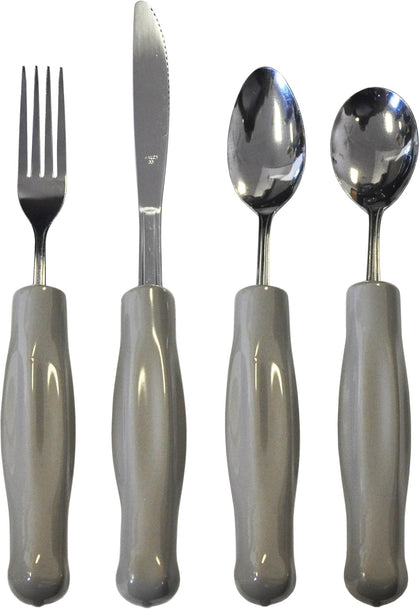 Adult Weighted Utensils -Gray - Set of 4