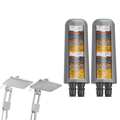 2-Pack Gray Shower Head Filter Replacement for L400099