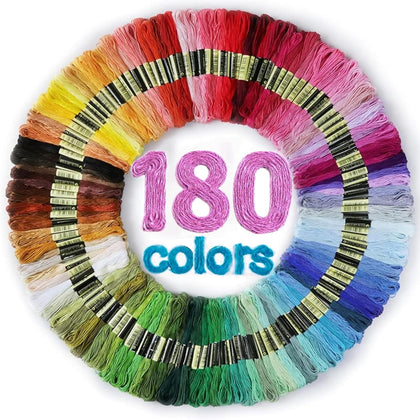 Embroidery Thread Floss 180p Colors Quilting Thread Skeins Friendship Bracelet String Making Bracelets Cross Stitch
