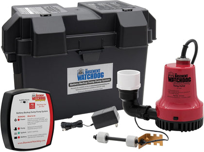 The Basement Watchdog Emergency Battery Backup Sump Pump System w/Copper-Wound Motor, 2,500 GPH (BWE)