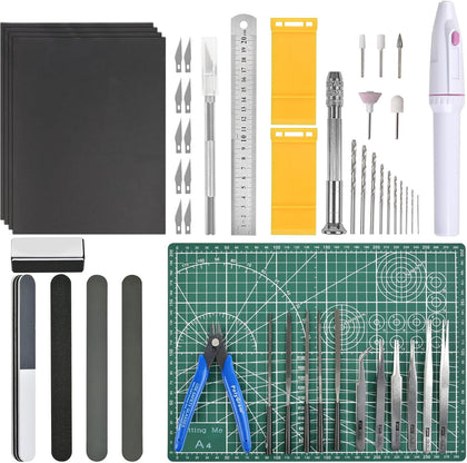 Professional 53 PCS Gundam Model Tools Kit Hobby Building Tools Craft Set Gundam Modeler Basic Tools for Basic Model