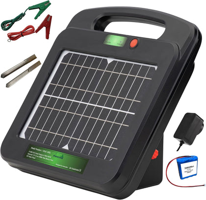 Solar Power Electric Fence Energizer Charger 0.5 Joules