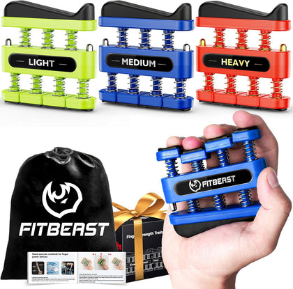 Finger Strengthener, Finger Exerciser, Hand Exerciser for Improve Dexterity and Strength in Fingers, Hands