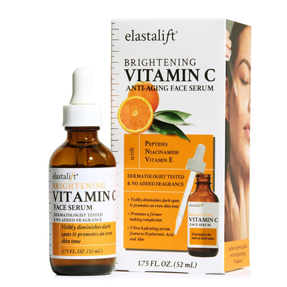 Vitamin C Facial Serum For Age Spots, Wrinkles, & Expression Lines. Anti-Aging Face Serum W/Vitamin C & Hyaluronic