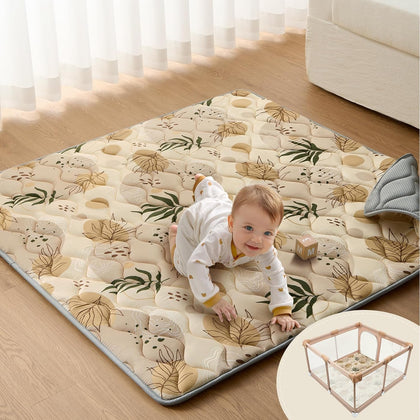 Baby Play Mats for Floor, 50x50 Playpen Mat, Thick Cushioning Padding Foam Playmat for Baby and Toddlers Infants