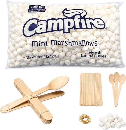 Marshmallow Catapult STEM Kit – Build 3 Working Catapults with 16 oz Mini Marshmallows Included – Hands-On Science