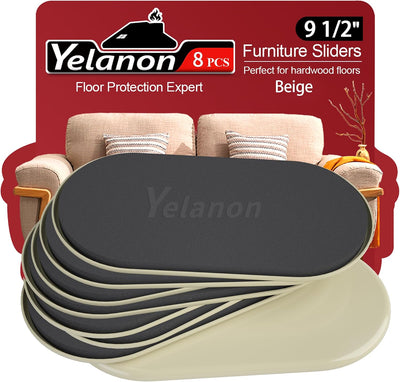 Furniture Sliders for Carpet 8 PCS 9.5" Furniture Moving Pads