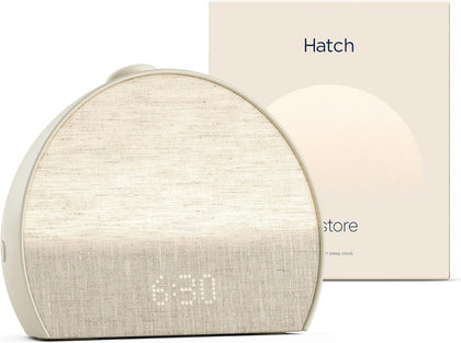 Hatch Restore 3 Sunrise Alarm Clock & Sound Machine, Smart Light (Putty) | White noise machine & sunrise alarm light