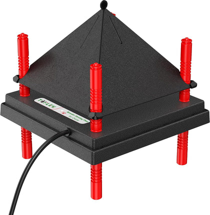 Chick Brooder Heating Plate with Anti Stand Cone, 12"x12" Fixed Temp Black