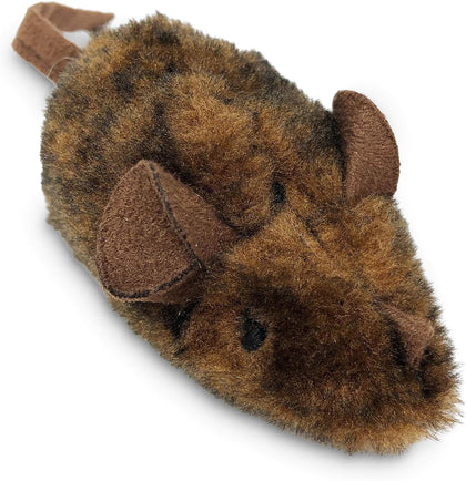 OurPets Play-N-Squeak Mouse Hunter Cat Toys (Interactive Cat Toy & Catnip Toy with Real Mouse Electronic Sound)