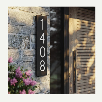 House Number for outside | Custom House Address Sign | 5" Tall numbers | Modern House Numbers | Vertical or