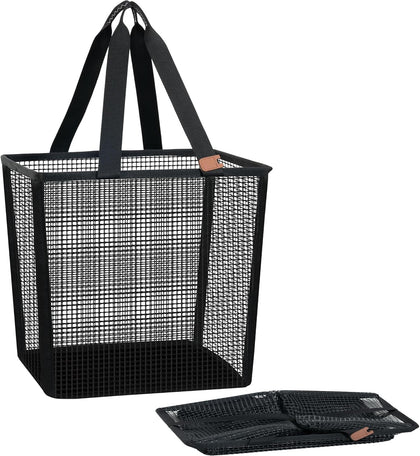 Collapsible Laundry Basket, 16.9 Gal. Large Pop-up Laundry Hamper with Long Carry Handles, Space-Saving Foldable