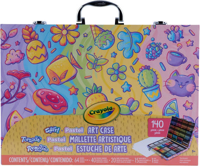 Art Kit with Swirl & Pastel Art Supplies, Includes Crayons, Markers & Colored Pencils, Arts & Crafts Activity Set