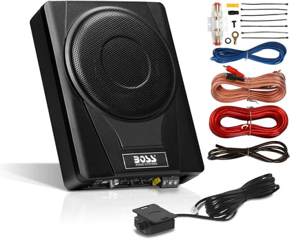 BASS8 8 Inch Car Subwoofer, 800 Watts & Wiring Kit