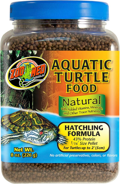 Natural Aquatic Turtle Food, Hatchling Formula, 8-Ounce