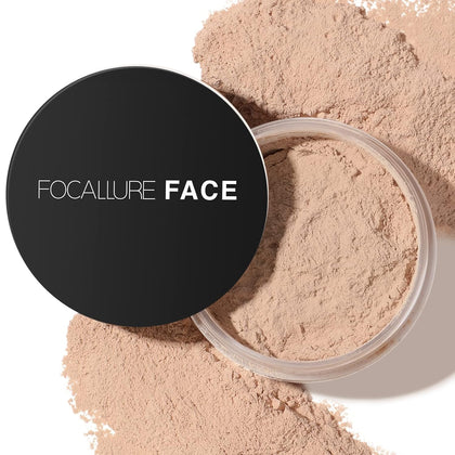Oil Control Loose Face Powder - Minimizes Pores & Shine, Natural