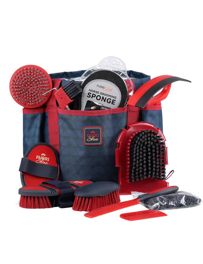 11-Piece Horse Grooming Kit with Waterproof Tote Shadowberry