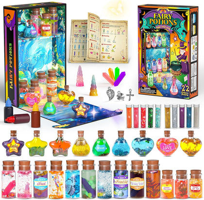 Magic Potion Kit for Girls,22 Potions Magic Mix Set for Kids 6 7 8 9 10 11 12 Years Mystery Potion Making kit Art