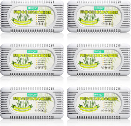 Fridge Deodorizer 6 Pack Activated Charcoal Refrigerator Deodorizer