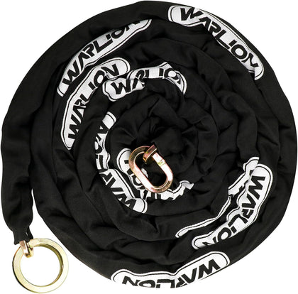 Heavy Duty Security Chain, 15ft x 3/8in (9mm) Thick, Anti-Theft & Cut-Proof Motorcycle Chain with Cinch Ring - Secure