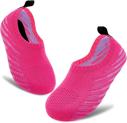 Kids Water Shoes Quick-Dry Barefoot Aqua Socks for Beach Swim | Toddler Slippers, Lightweight Slip-On, Breathable