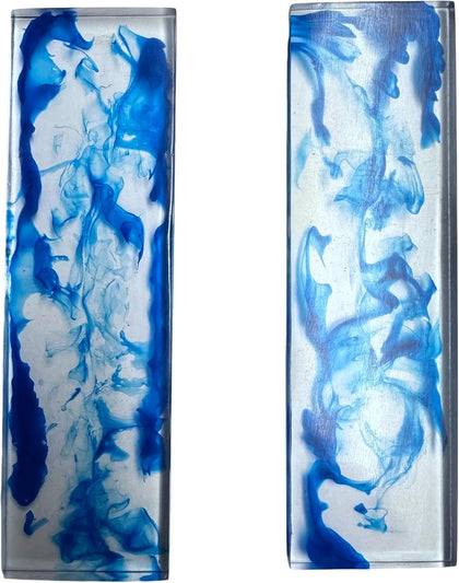 Transparent Knife Handle Blanks Arylic Set 5", Resin Handle Blanks gun Grips Material Crafting, DIY Knife Handle