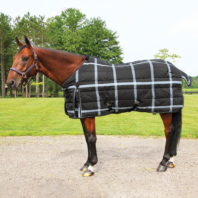 Highland 1200D Lightweight Stable Blanket (78, BlackPlaid)