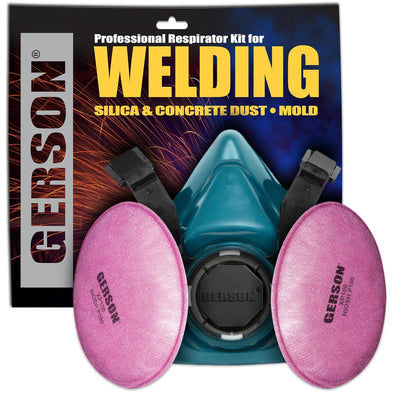NIOSH P100 Welding Respirator Mask Industrial Face Mask Kit, Large