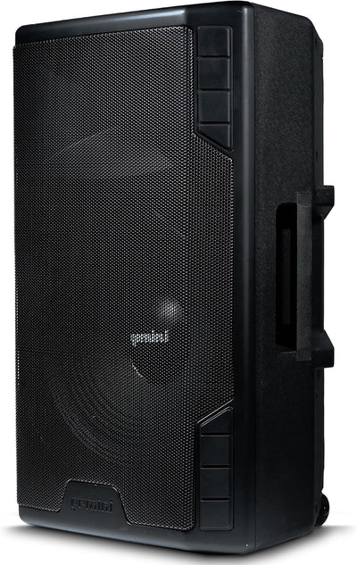 15" Bluetooth PA Speaker, 1800 Watts, TWS Link (GSP-5500) | 15" powered PA, 3-channel mixer, mic incl - Bluetooth TWS