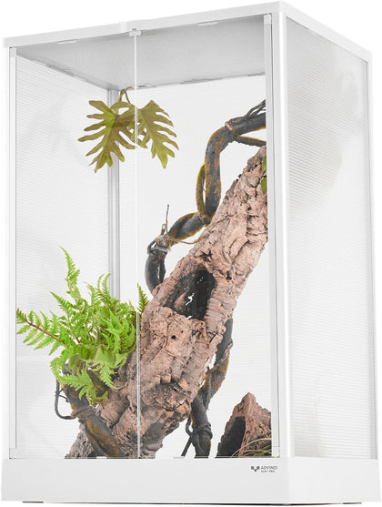 64Gal Reptile Terrarium for Geckos Waterproof Base Lightweight Knock-Down