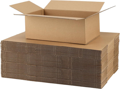 10x6x4 Shipping Boxes for Small Business, 25 Packs Corrugated Cardboard Boxes for Shipping Packing Mailing