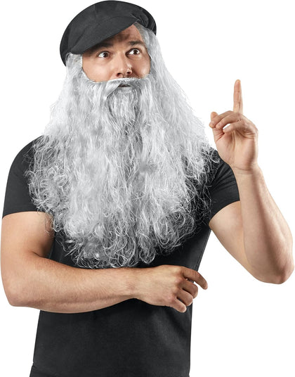 Forum Novelties Men's Leonardo Da Vinci Disguise Kit Adult Costume Hat