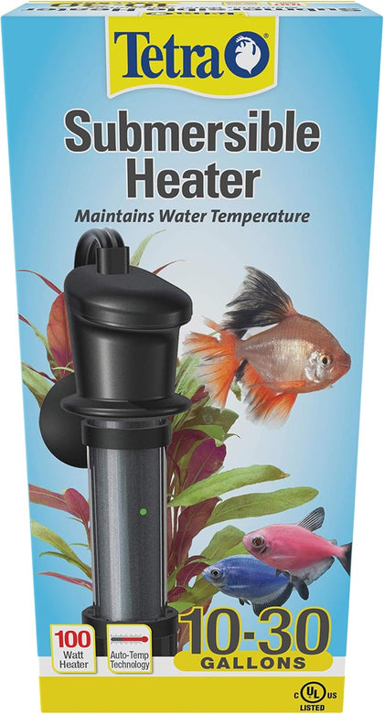 100W Submersible Aquarium Heater For 10-30 Gallon Fish Tanks | Automatic Thermostat Keeps Water At 78 Degrees, Easy