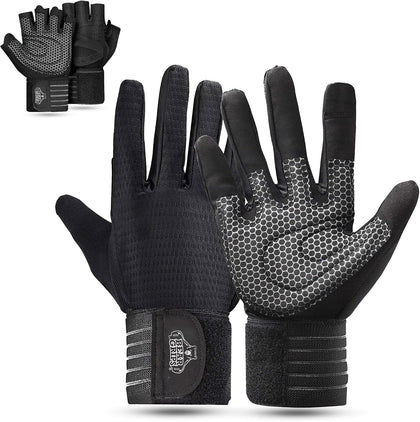 Weight Lifting Gloves for Men & Women | Half Finger Lifting Gloves | Full Finger Workout Gloves for Men | No Finger