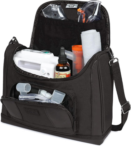Travel Nebulizer Bag Fits Nebulizer Machine, Tubing, Mouthpiece, Mask, Solution & more Asthma Accessories - Inhaler